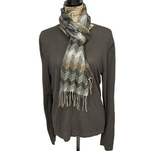 Boutique Chevron Aztec Boho Hippie Fringe Scarf